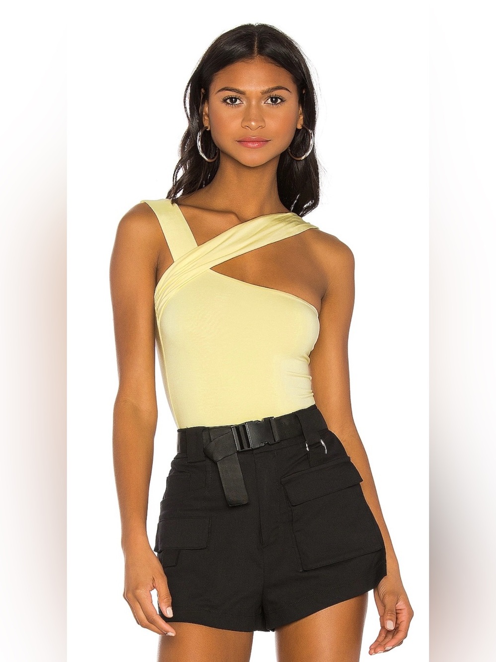 h:ours Halsey bodysuit S butter yellow